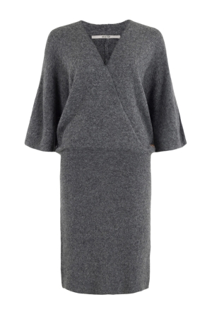 Moscow Moscow jurken Jurk 111-1 antra melange solid