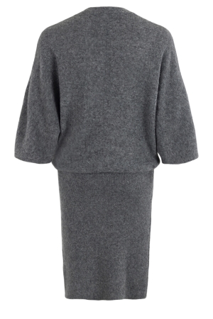 Moscow Moscow jurken Jurk 111-1 antra melange solid