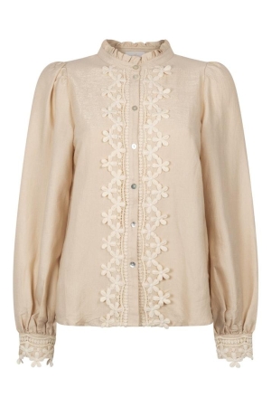 Aaiko Aaiko blouses Blouse 131008 bleached sand