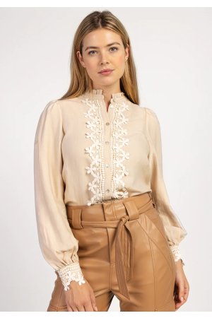 Aaiko Aaiko blouses Blouse 131008 bleached sand