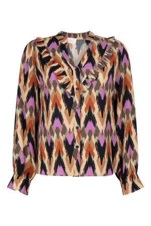 Aaiko Aaiko blouses Blouse 171044 oak 171044 OAK Aaiko Aaiko blouses Blouse 171044 oak 171044 OAK