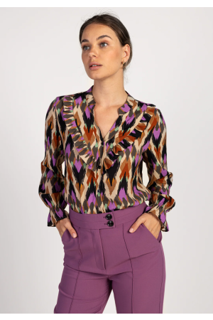 Aaiko Aaiko blouses Blouse 171044 oak