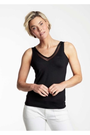 Tramontana Tramontana shirts en tops Tops en Singlets 009000-black