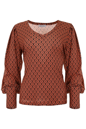 Maicazz Maicazz shirts en tops T-shirt Lange mouw orange eye - d4