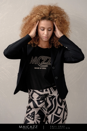 Maicazz Maicazz shirts en tops T-shirt Korte mouw black - dark sand 2