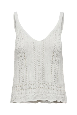 Only Only shirts en tops Tops en Singlets cloud dancer