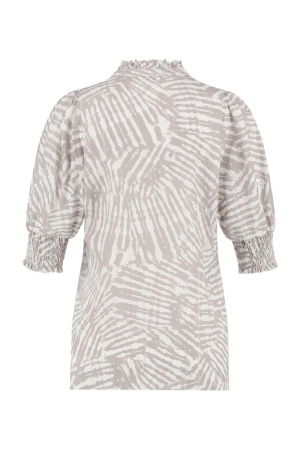 Studio Anneloes Studio Anneloes blouses Blouse 1511 taupe/off white