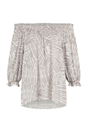 Studio Anneloes Studio Anneloes shirts en tops Tops en Singlets 1511 taupe/off white