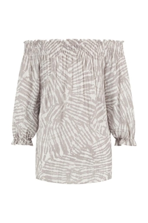 Studio Anneloes Studio Anneloes shirts en tops Tops en Singlets 1511 taupe/off white