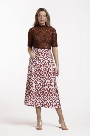 Studio Anneloes Studio Anneloes rokjes 3311 terra/off white