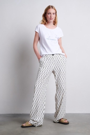 Jane Lushka Jane Lushka shirts en tops T-shirt Korte mouw 001 white