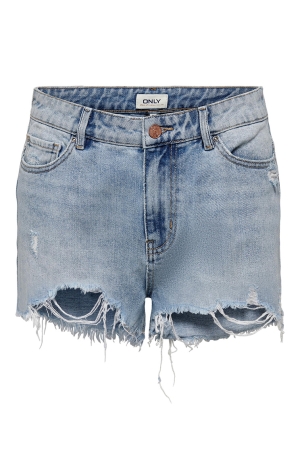 Only Only broeken Korte broeken light blue denim