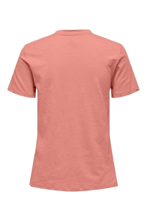 Only Only shirts en tops T-shirt Korte mouw coral haze tropic