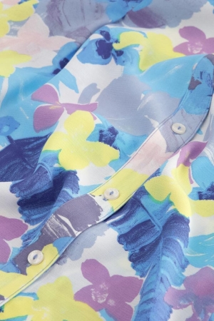 Fabienne Chapot Fabienne Chapot jurken Zomerjurkjes 1003-3318-pin cream white/pool blu