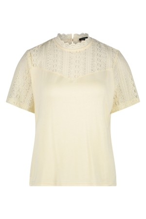 Tramontana Tramontana shirts en tops T-shirt Korte mouw 001400-cream