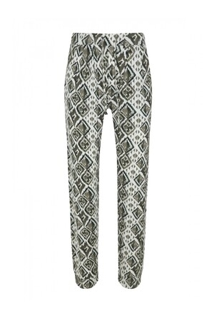 Elvira Casuals Elvira Casuals broeken Broek 938 triangle animal green