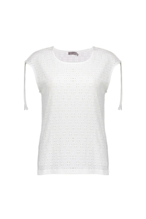 Geisha Geisha shirts en tops T-shirt Korte mouw 10 off-white