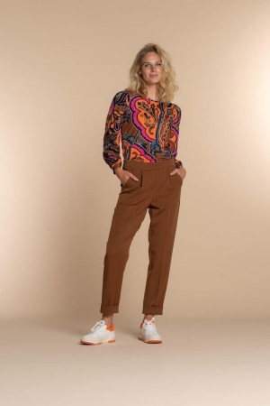 Geisha Geisha shirts en tops T-shirt Lange mouw 250 orange/cinnamon combi