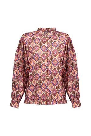 Geisha Geisha blouses Blouse 10 off-white/pink combi