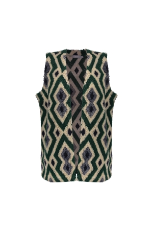 Geisha Geisha vesten Gilets 720 sand/green combi
