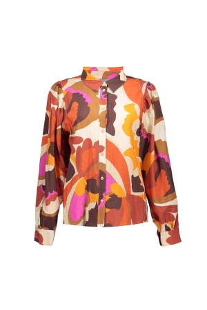 Geisha Geisha blouses Blouse 10 off-white/orange/cinnamon combi