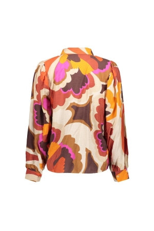 Geisha Geisha blouses Blouse 10 off-white/orange/cinnamon combi