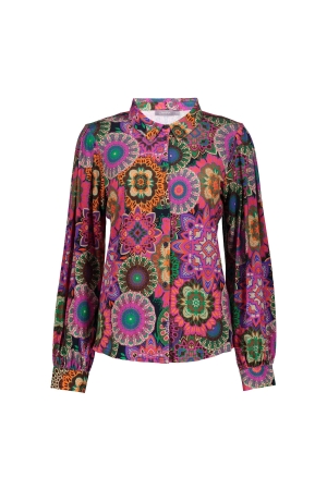 Geisha Geisha blouses Blouse 420 pink/purple combi