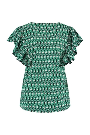 Studio Anneloes Studio Anneloes shirts en tops T-shirt Korte mouw 1170 off white/green