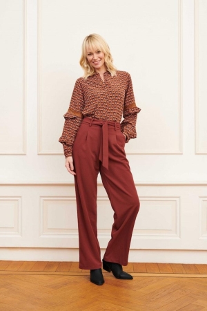 Lofty Manner Lofty Manner blouses Blouse 764 orange arches print