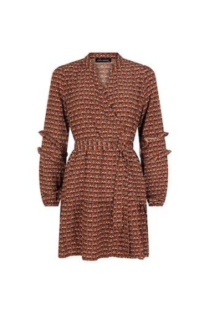Lofty Manner Lofty Manner jurken Jurk 764 orange arches print
