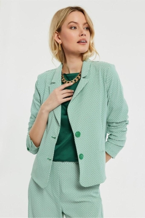 Studio Anneloes Studio Anneloes jassen Blazers 1170 off white/green 1170 off white/green Studio Anneloes Studio Anneloes jassen Blazers 1170 off white/green 1170 off white/green