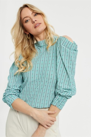 Studio Anneloes Studio Anneloes blouses Blouse 1170 off white/green