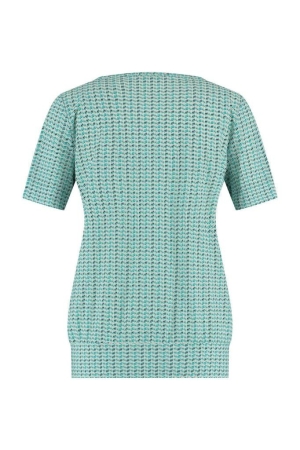 Studio Anneloes Studio Anneloes shirts en tops T-shirt Korte mouw 1170 off white/green