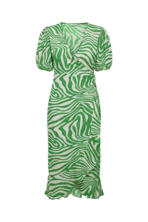 Only Only jurken Zomerjurkjes vibrant green west untamed