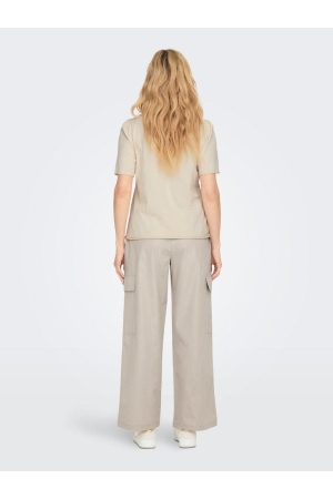 Only Only shirts en tops T-shirt Korte mouw sandshell revolution