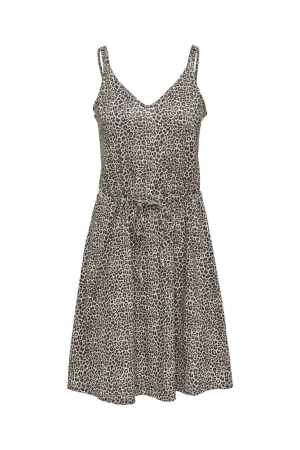 Only Only jurken Zomerjurkjes black leo