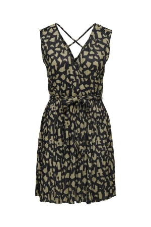 Only Only jurken Zomerjurkjes black wild graphic jrs