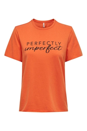 Only Only shirts en tops T-shirt Korte mouw tigerlily perfectly imperfect