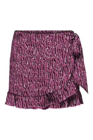 Only Only rokjes Skort fuchsia purple graphic animal