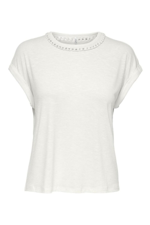 Only Only shirts en tops T-shirt Korte mouw cloud dancer