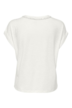 Only Only shirts en tops T-shirt Korte mouw cloud dancer