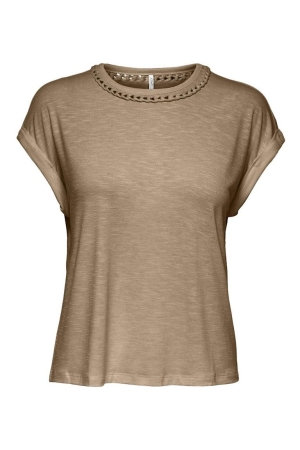 Only Only shirts en tops T-shirt Korte mouw cornstalk