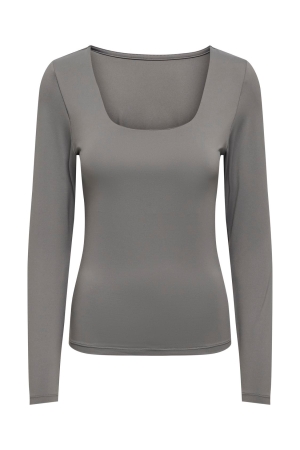 Only Only shirts en tops T-shirt Lange mouw thunderstorm