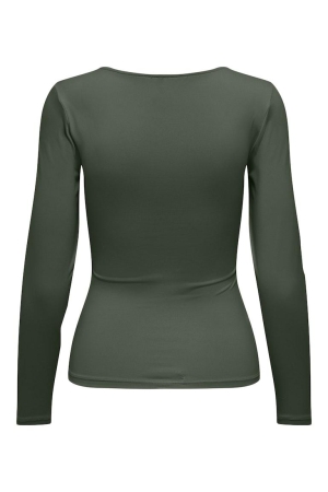 Only Only shirts en tops T-shirt Lange mouw duffel bag