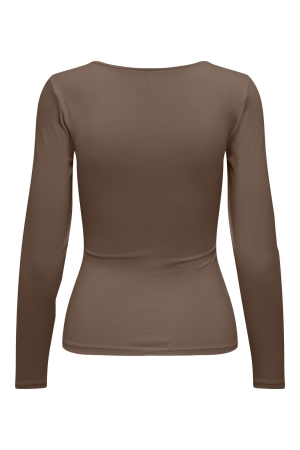Only Only shirts en tops T-shirt Lange mouw carafe