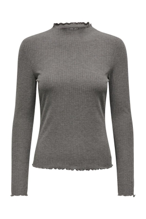 Only Only shirts en tops T-shirt Lange mouw plum kitten