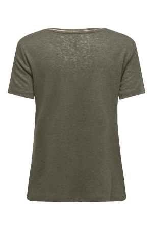 Only Only shirts en tops T-shirt Korte mouw kalamata  frosted almond
