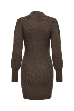 Only Only jurken Jurk chestnut w. melange