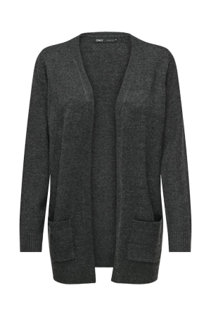 Only Only vesten Vest dark grey melange w. melange