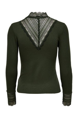 Only Only shirts en tops T-shirt Lange mouw rosin